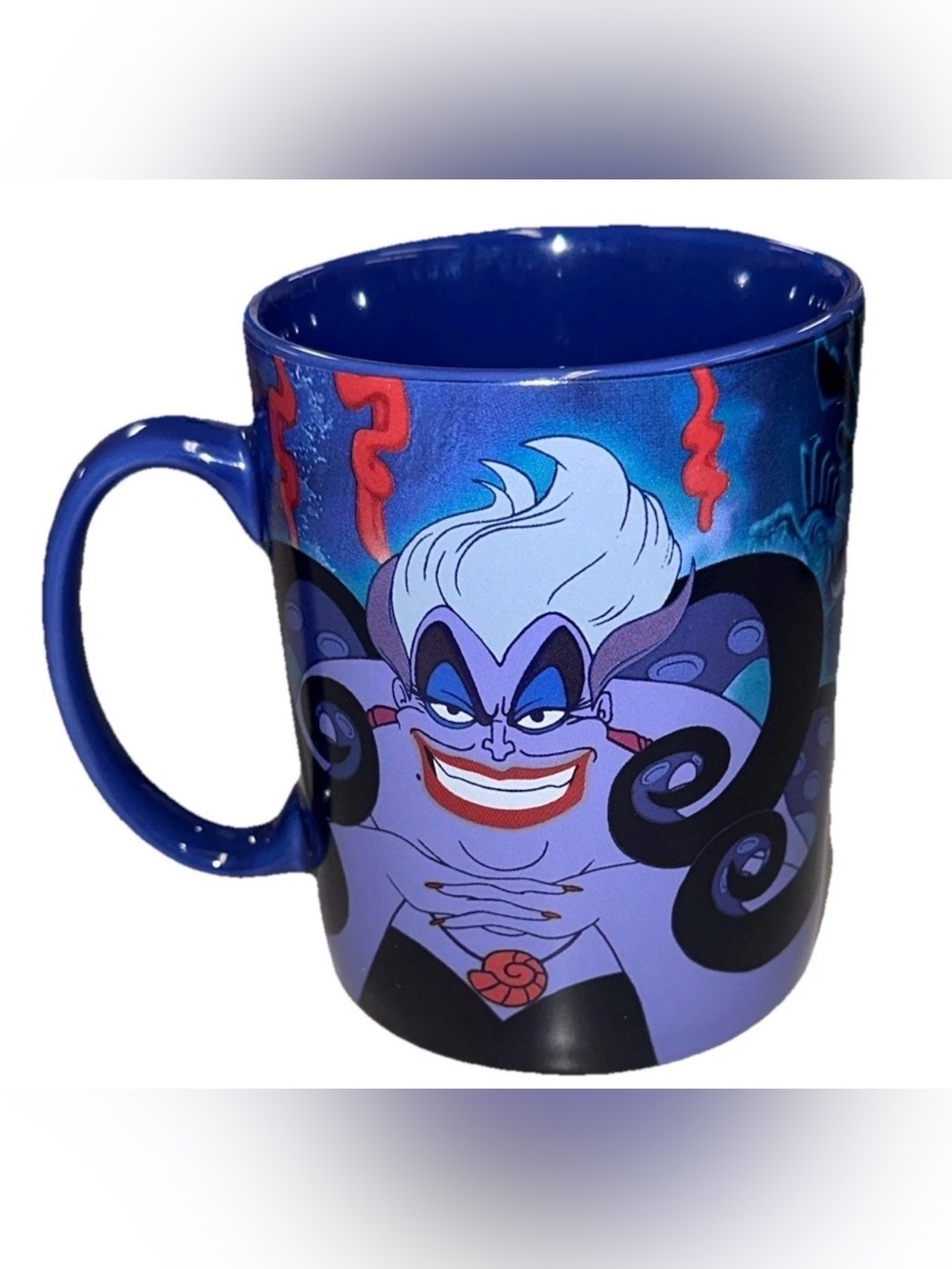 Ursula 18 Ounce Coffee Cup Mug Disney Store Exclusive Villains 5" Little Mermaid